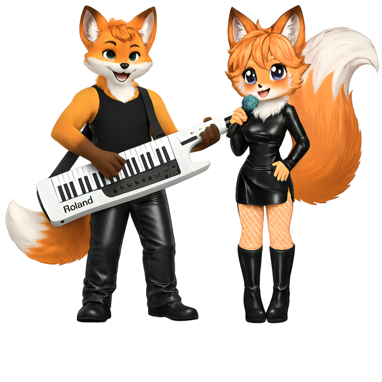 Cruelfang fox duo performing together
